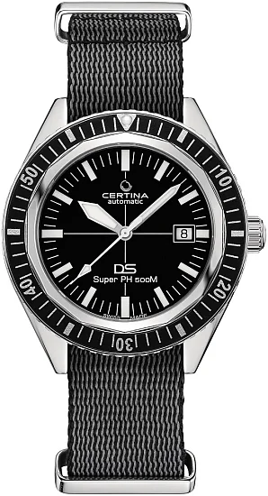 Certina DS Super PH500M Powermatic 80 Black Diver C0374071805000