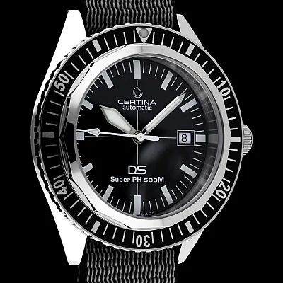 Certina DS Super PH500M Powermatic 80 Black Diver C037.407.18.050.00
