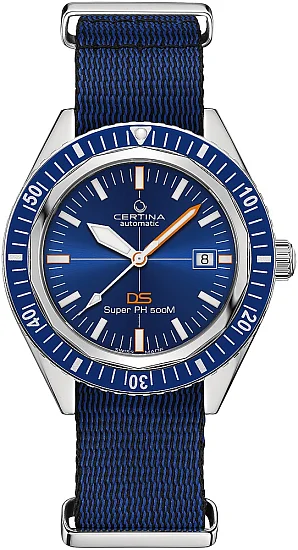 Certina DS Super PH500M Powermatic 80 Blue Diver Sea Turtle Conservancy Special Edition C0374071804010