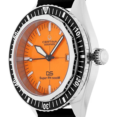 Certina DS Super PH500M Powermatic 80 Orange Diver C037.407.17.280.10