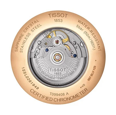 Tissot Chemin des Tourelles Automatic PVD COSC Chronometer T099.408.36.038.00