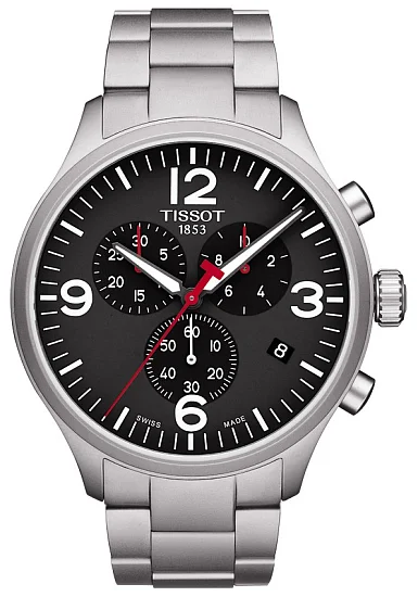Tissot Chrono XL Steel Bracelet Black Dial T1166171105700