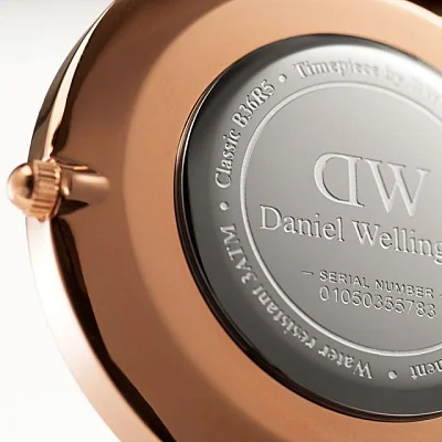 Daniel Wellington Classic Black Cornwall Lady Rose Gold DW00100150