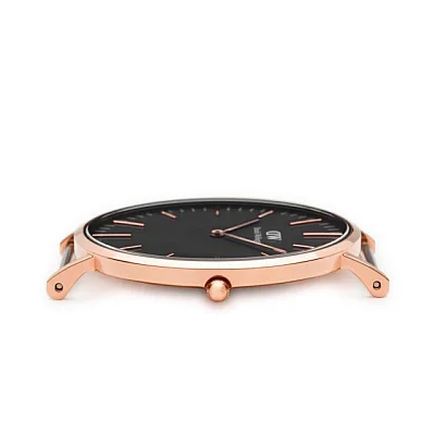 Daniel Wellington Classic Black Cornwall Rose Gold DW00100148