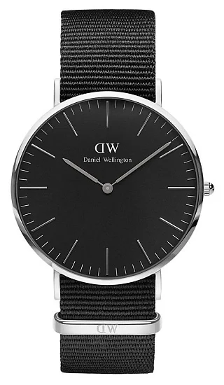 Daniel Wellington Classic Black Cornwall Silver Steel DW00100149