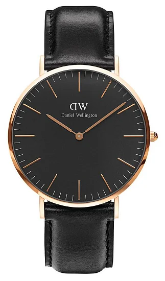 Daniel Wellington Classic Black Sheffield Rose Gold DW00100127