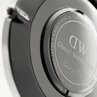 Daniel Wellington Classic Black Sheffield Silver Steel DW00100133