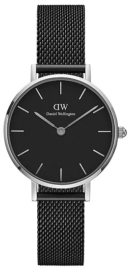 Daniel Wellington Classic Petite Black Ashfield Silver DW00100246