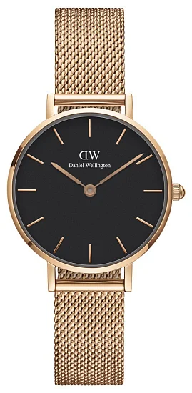 Daniel Wellington Classic Petite Black Melrose Rose Gold DW00100217