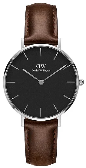 Daniel Wellington Classic Petite Black Bristol Silver DW00100177
