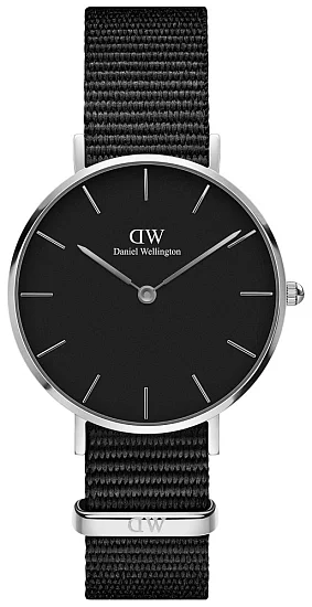 Daniel Wellington Classic Petite Black Cornwall Silver DW00100216