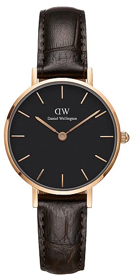 Daniel Wellington Classic Petite Black York Rose Gold DW00100170