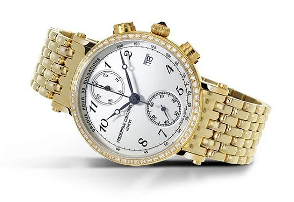 Frederique Constant Classics Chronograph Pulsometer Ladies Diamonds FC-291A2RD5B