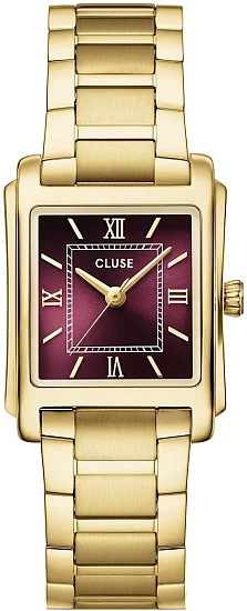 Cluse Anglee Dark Cherry Dial Yellow Gold CW16603