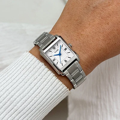 Cluse Anglee White Dial Steel Bracelet CW16602