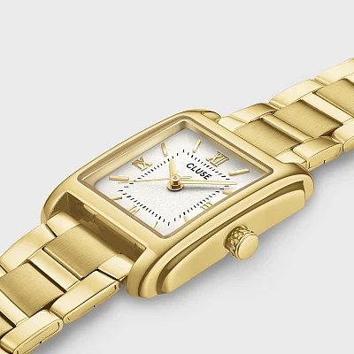 Cluse Anglee White Dial Yellow Gold CW16601