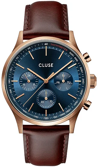 Cluse Antheor Multifunction Rose Gold Deep Blue Dial CW21009