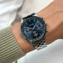  Zdjęcie 2 Cluse Antheor Multifunction Silver Bracelet Blue Reverse Panda Dial CW21008