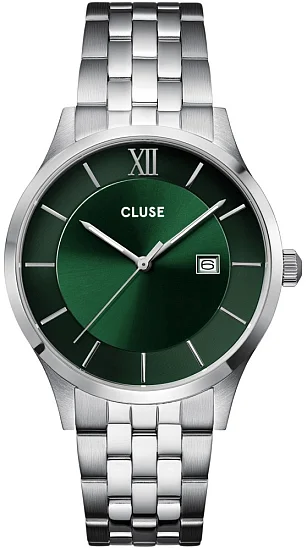 Cluse Antheor Silver Bracelet Deep Green Dial CW22702
