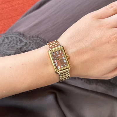 Cluse Belissena Gold Bracelet Mocha Dial CW15010