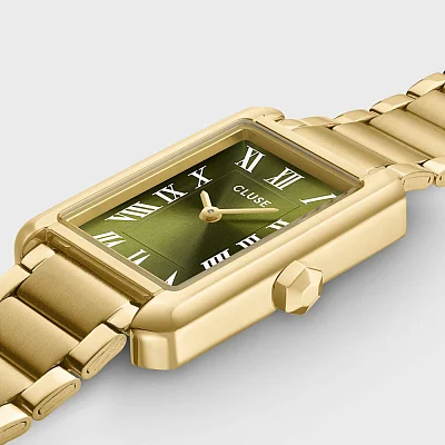 Cluse Belissena Gold Bracelet Olive Dial CW15007