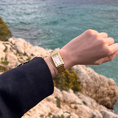 Cluse Belissena Yellow Gold White Dial CW15001