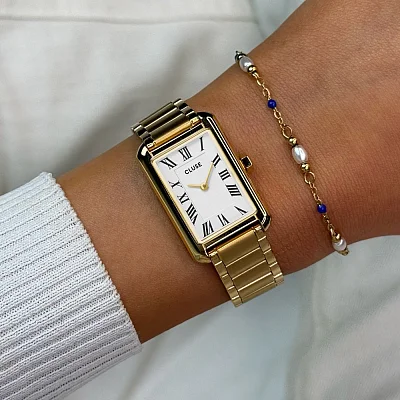 Cluse Belissena Yellow Gold White Dial CW15001