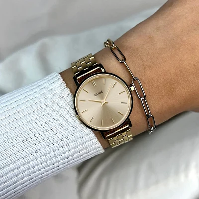 Cluse Boho Chic Petite Gold Bracelet Champagne Dial CW10506