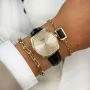 Zdjęcie 4 Cluse Feroce Petite Gold Black Leather Gold Dial CW11209