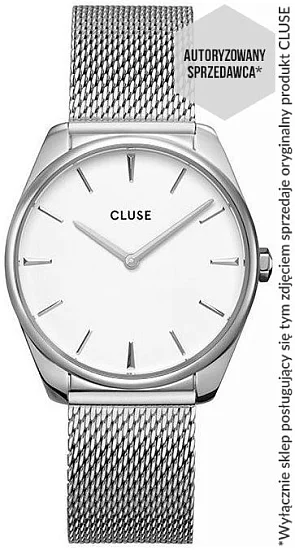 Cluse Feroce Mesh Silver White Dial CW0101212001