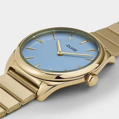 Cluse Feroce Petite Gold Light-Blue Dial CW11203