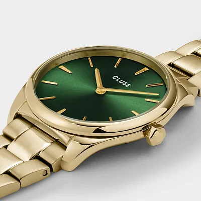 Cluse Feroce Petite Gold Forest Green Dial CW11217