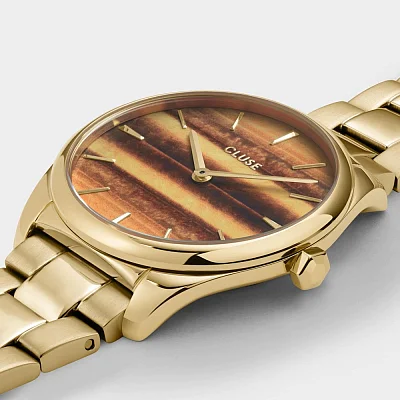 Cluse Feroce Petite Gold Tiger