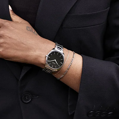 Cluse Feroce Silver Black Dial CW11103