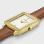 Zdjęcie 3 Cluse Fluette Gold Brown Leather Strap White Dial CW11515