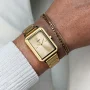  Zdjęcie 2 Cluse Fluette Gold Champagne Dial and Chain Bracelet Set CG11507