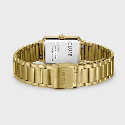 Cluse Fluette Gold Champagne Dial and Chain Bracelet Set CG11508