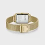  Zdjęcie 5 Cluse Fluette Gold Mesh Black Dial & Gold Double Bracelet Set CG11505