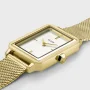  Zdjęcie 4 Cluse Fluette Gold Mesh Black Dial & Gold Double Bracelet Set CG11505