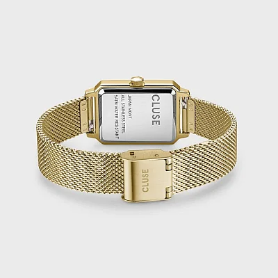 Cluse Fluette Gold Mesh White Dial CW11508