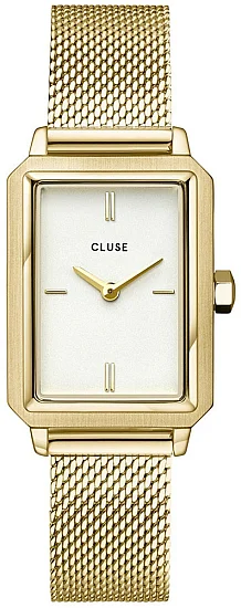 Cluse Fluette Gold Mesh White Dial CW11508
