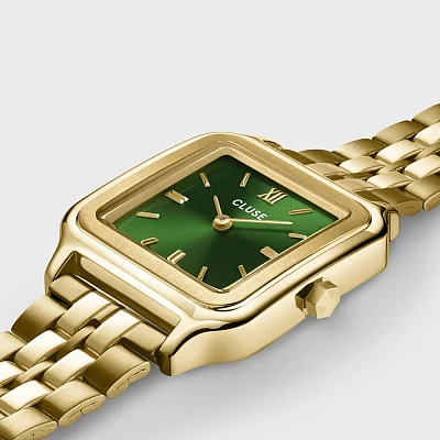 Cluse Gracieuse Gold Bracelet Forest Green Bracelet Gold Set CG11901