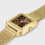  Zdjęcie 4 Cluse Gracieuse Petite Brown Dial Yellow Gold Mesh CW15511