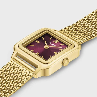 Cluse Gracieuse Petite Cherry Dial Yellow Gold Mesh CW15510