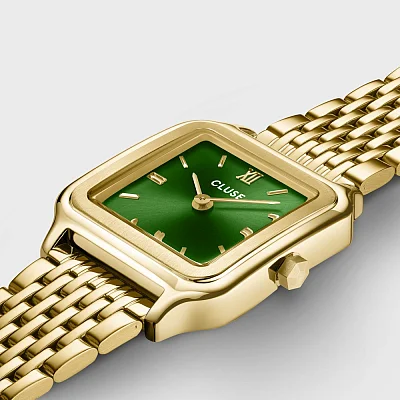 Cluse Gracieuse Double Gold Braelet Forest Green Dial CW11811