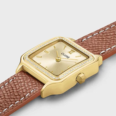 Cluse Gracieuse Petite Double Leather Gold Dial CW11821