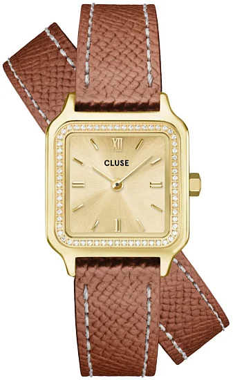 Cluse Gracieuse Petite Double Leather Gold Dial CW11821