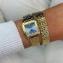  Zdjęcie 2 Cluse Gracieuse Petite Double Steel Yellow Gold Blue Dial CW11816