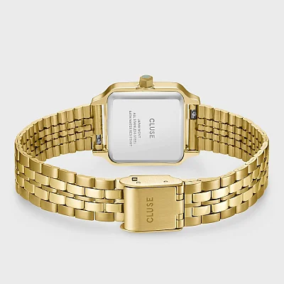 Cluse Gracieuse Petite Double Steel Yellow Gold Green Dial CW11818