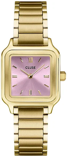 Cluse Gracieuse Petite Double Steel Yellow Gold Pink Dial CW11819